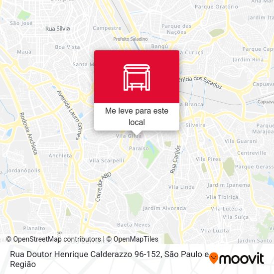 Rua Doutor Henrique Calderazzo 96-152 mapa