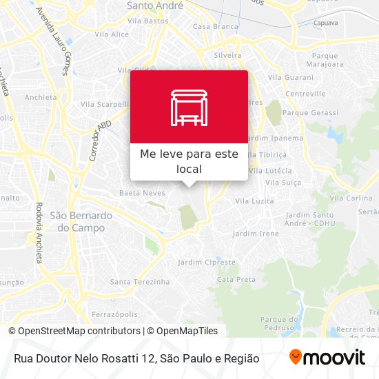 Rua Doutor Nelo Rosatti 12 mapa