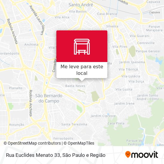 Rua Euclides Menato 33 mapa