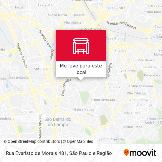 Rua Evaristo de Morais 481 mapa