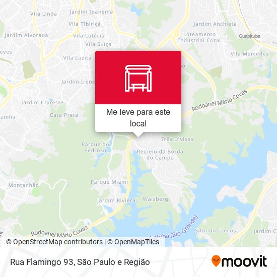 Rua Flamingo 93 mapa