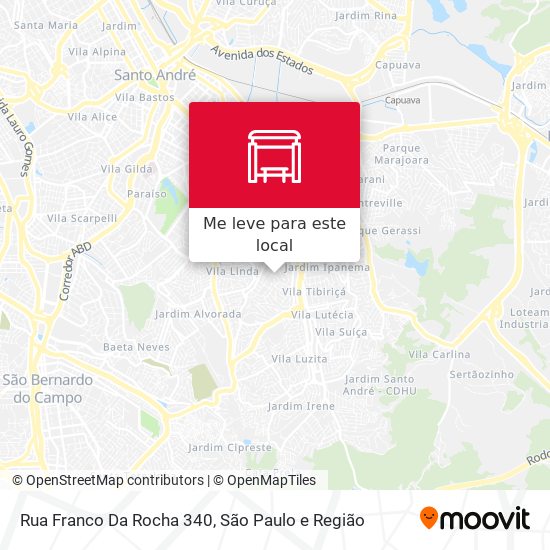 Rua Franco Da Rocha 340 mapa