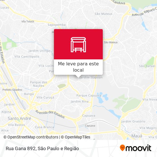 Rua Gana 892 mapa