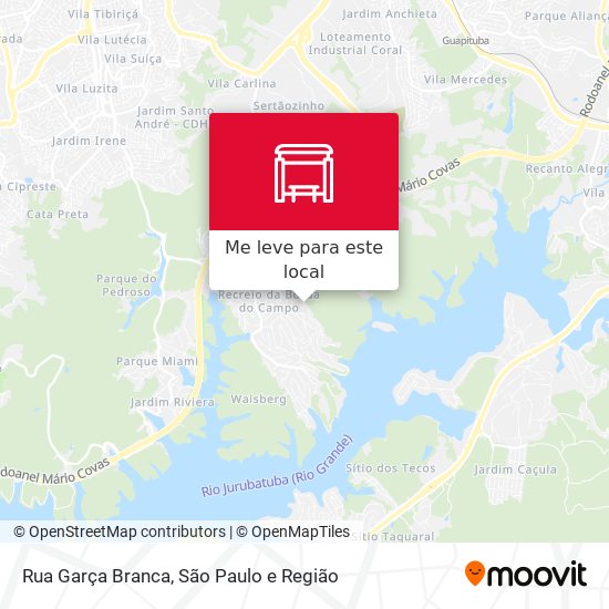 Rua Garça Branca mapa