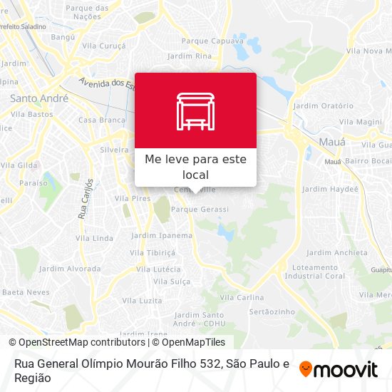 Rua General Olímpio Mourão Filho 532 mapa