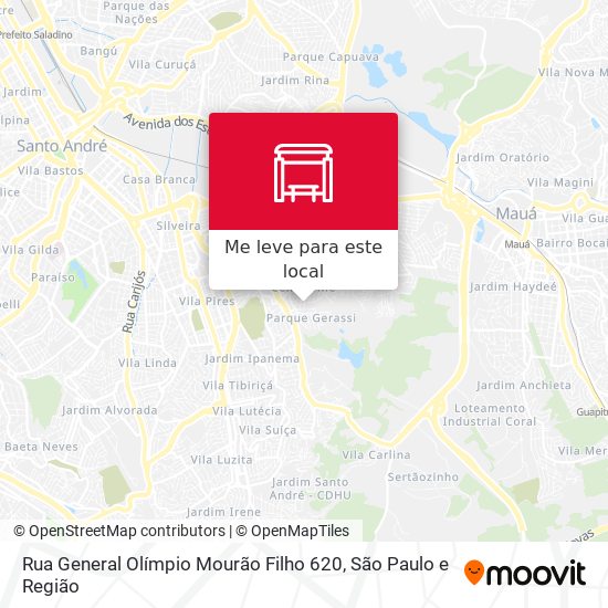 Rua General Olímpio Mourão Filho 620 mapa