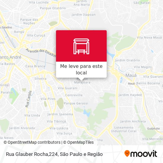 Rua Glauber Rocha,224 mapa