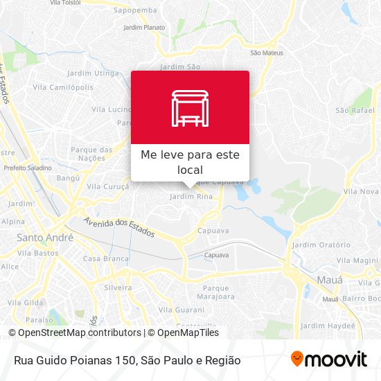 Rua Guido Poianas 150 mapa