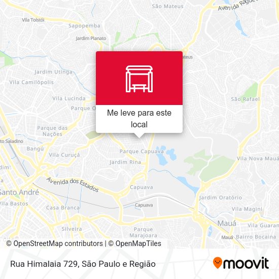 Rua Himalaia 729 mapa