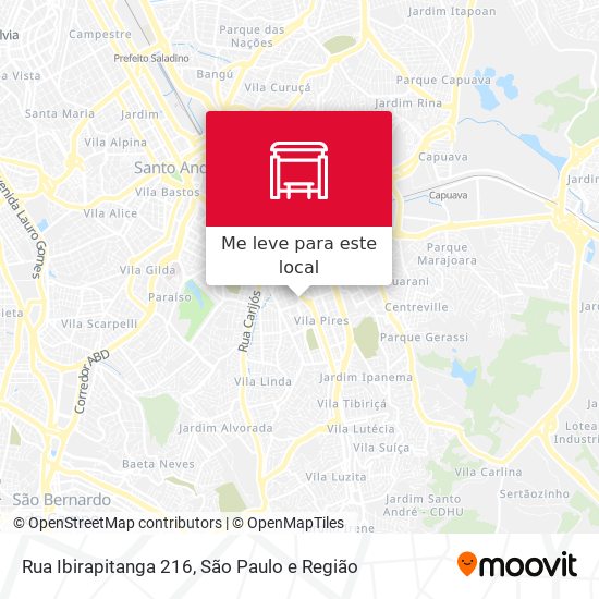 Rua Ibirapitanga 216 mapa