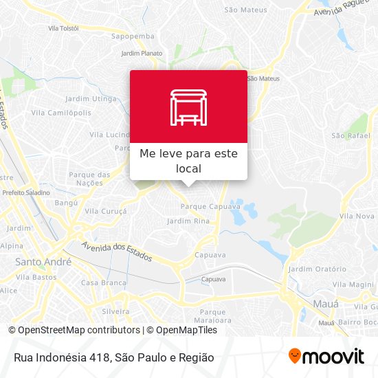 Rua Indonésia 418 mapa