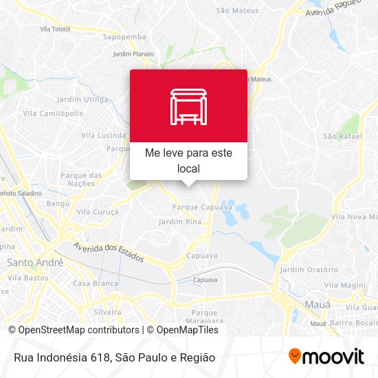 Rua Indonésia 618 mapa