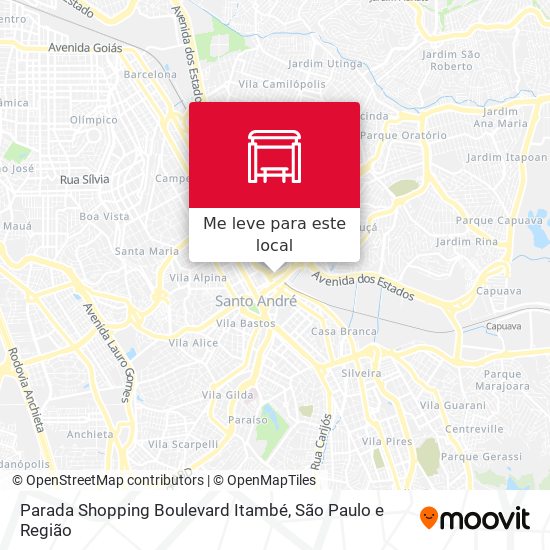 Parada Shopping Boulevard Itambé mapa