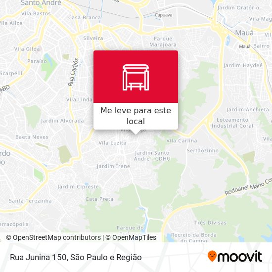 Rua Junina 150 mapa