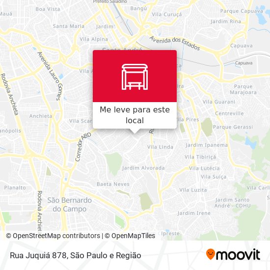 Rua Juquiá 878 mapa