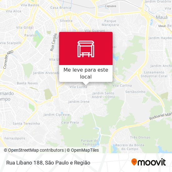 Rua Líbano 188 mapa