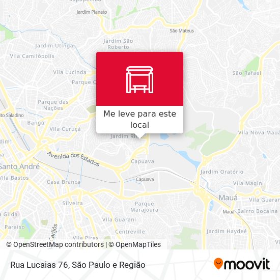 Rua Lucaias 76 mapa