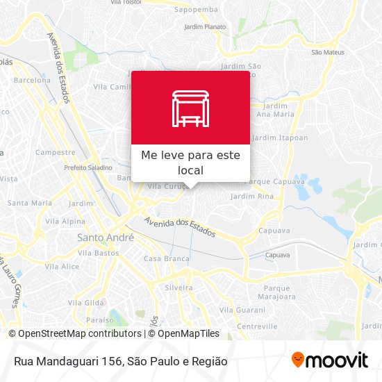 Rua Mandaguari 156 mapa