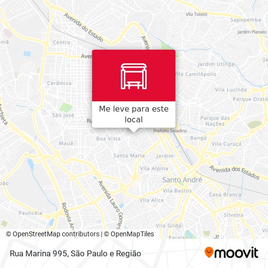 Rua Marina 995 mapa