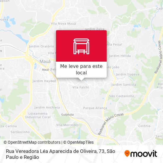 Rua Vereadora Léa Aparecida de Oliveira, 73 mapa