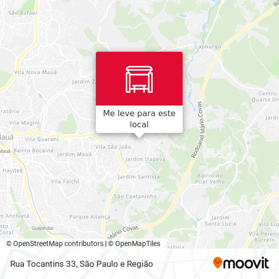 Rua Tocantins 33 mapa