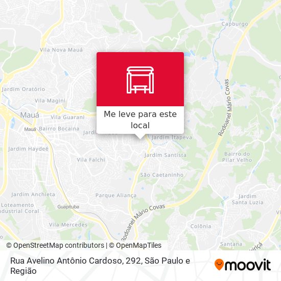 Rua Avelino Antônio Cardoso, 292 mapa