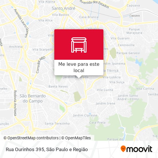 Rua Ourinhos 395 mapa