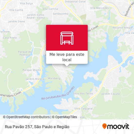 Rua Pavão 257 mapa