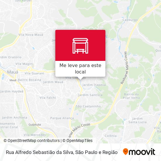 Rua Alfredo Sebastião da Silva mapa