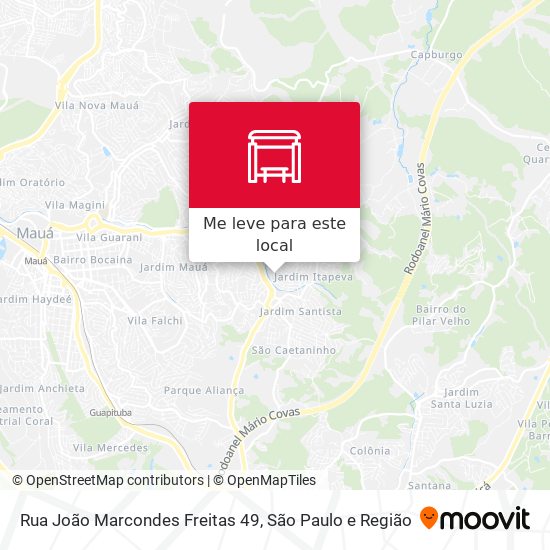 Rua João Marcondes Freitas 49 mapa
