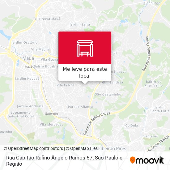 Rua Capitão Rufino Ângelo Ramos 57 mapa