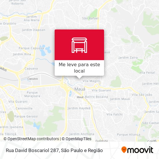 Rua David Boscariol 287 mapa