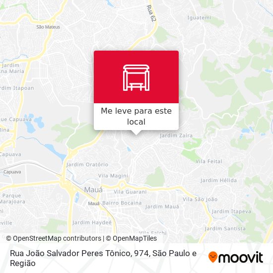 Rua João Salvador Peres Tônico, 974 mapa