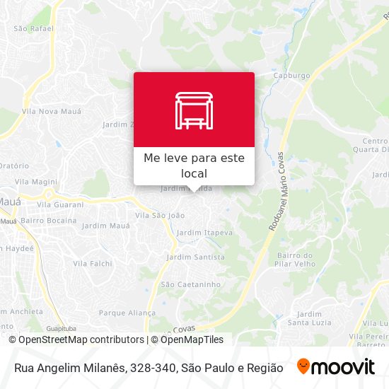Rua Angelim Milanês, 328-340 mapa