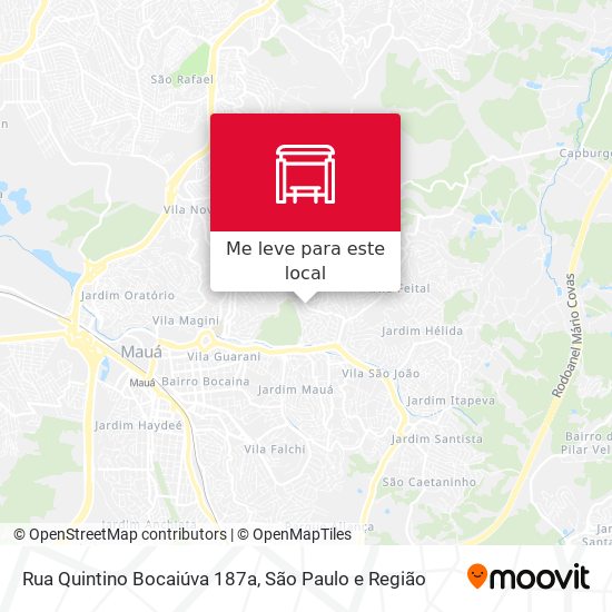 Rua Quintino Bocaiúva 187a mapa