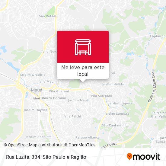 Rua Luzita, 334 mapa