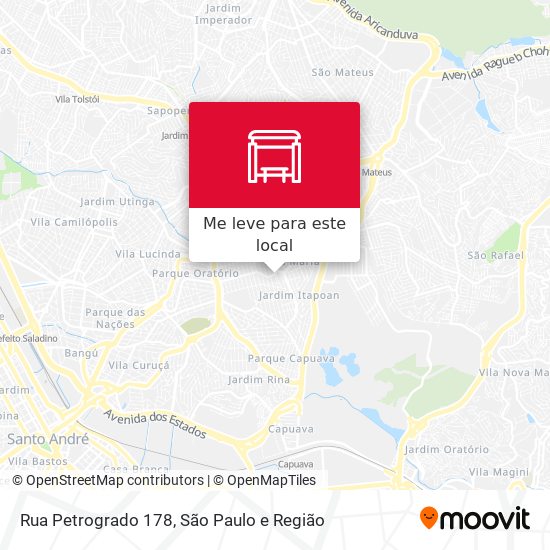 Rua Petrogrado 178 mapa