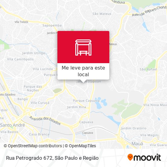 Rua Petrogrado 672 mapa