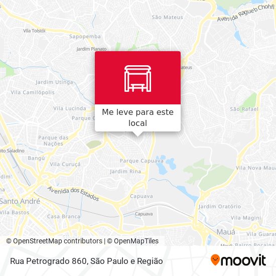 Rua Petrogrado 860 mapa