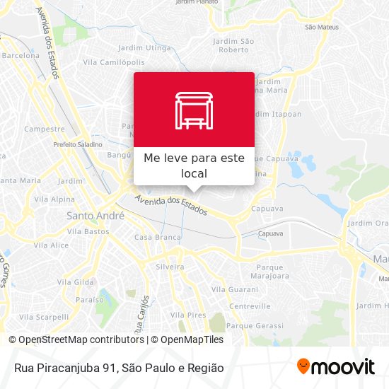 Rua Piracanjuba 91 mapa