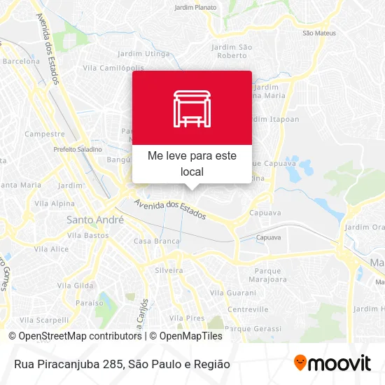 Rua Piracanjuba 285 mapa