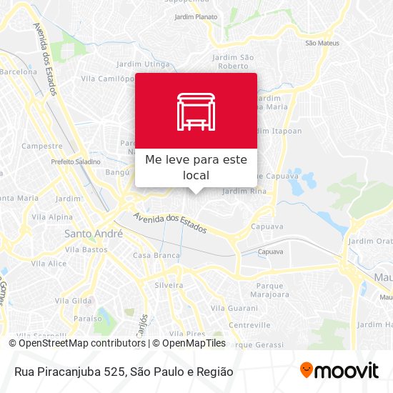 Rua Piracanjuba 525 mapa