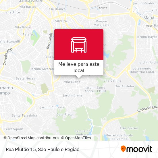 Rua Plutão 15 mapa