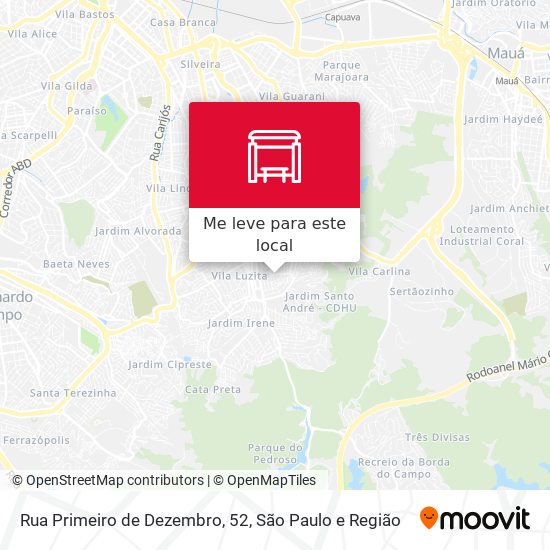 Rua Primeiro de Dezembro, 52 mapa