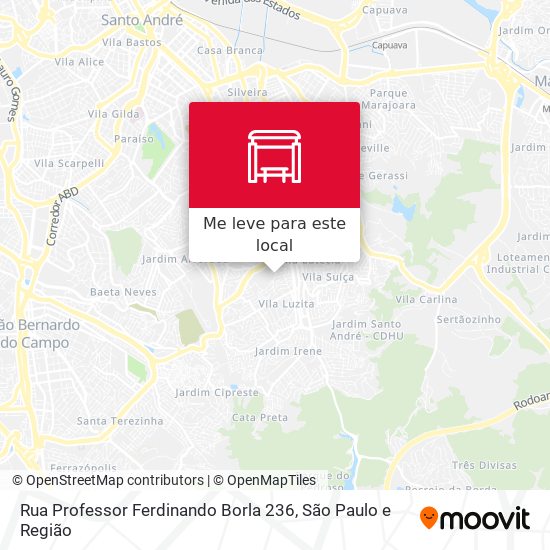 Rua Professor Ferdinando Borla 236 mapa