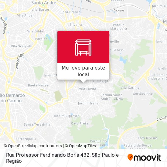 Rua Professor Ferdinando Borla 432 mapa