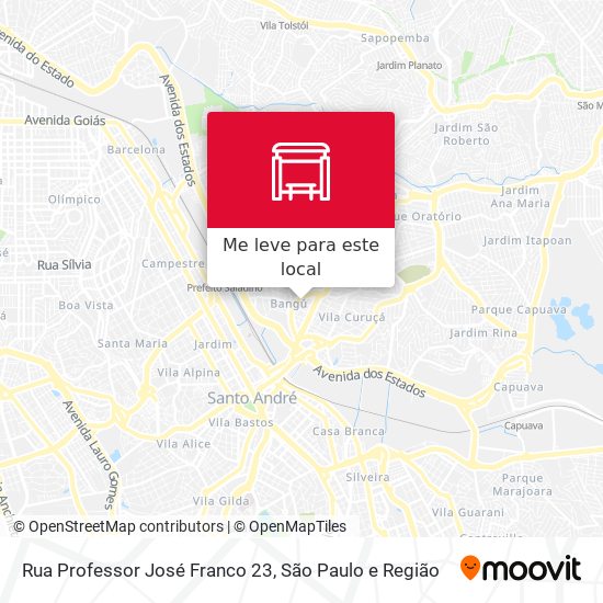 Rua Professor José Franco 23 mapa