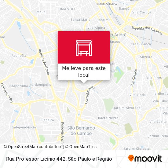 Rua Professor Licínio 442 mapa