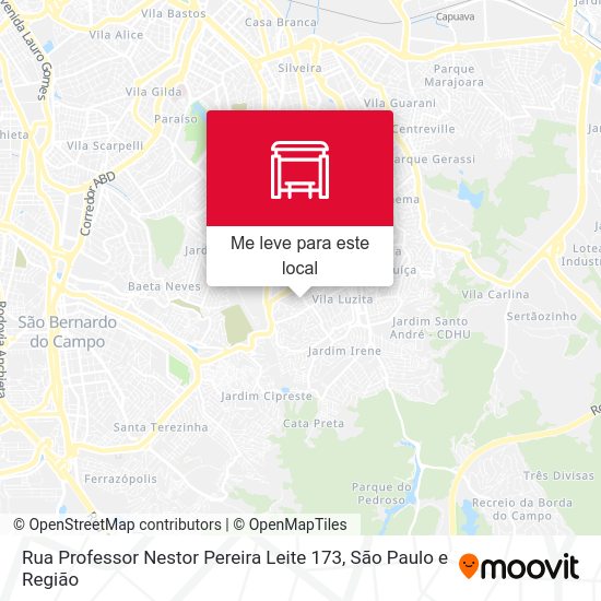 Rua Professor Nestor Pereira Leite 173 mapa
