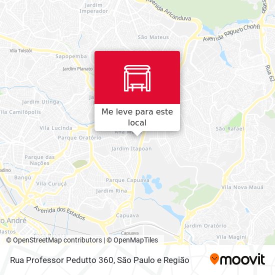 Rua Professor Pedutto 360 mapa